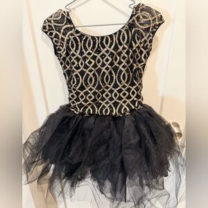 Revolution Black and Gold Ballet/Pointe costume